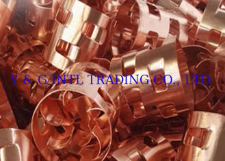 Copper Pall Ring Packing 12-120mm Diameter Untuk Menara Distilasi