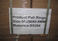 Pall Ring Metal Packing Acak Untuk Menara Distilasi SS304 304L 316 316L
