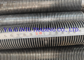 Tabung Baja Karbon Berujung Panjang Berujung Berujung Berujung Flared Expanded Design HF Fin Type