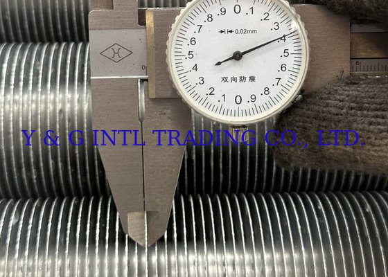 Disesuaikan Beveled End Fin Tube Fin Ketebalan 0,3mm 1mm