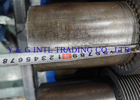 HF Round Fin Tube dengan Flared End Treatment Perak / Hitam Stainless Steel Stud Dia 12.7mm/15.88mm