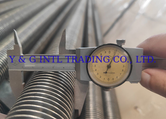 Tubing HF Karbon Steel Fin YG End Plain Stainless Steel Fin dengan suhu tinggi