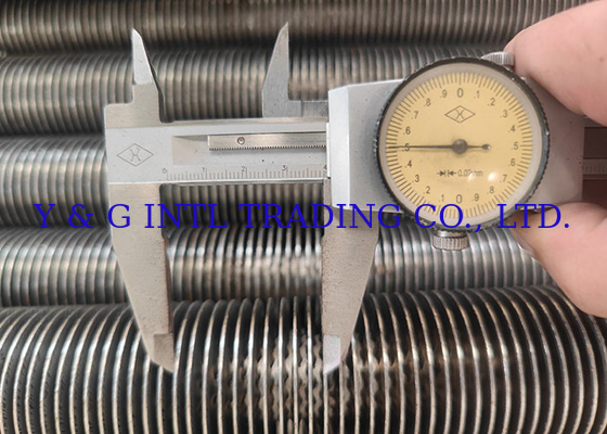 Tabung Baja Karbon Berujung Panjang Berujung Berujung Berujung Flared Expanded Design HF Fin Type