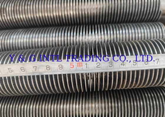 Tabung Baja Karbon Berujung Panjang Berujung Berujung Berujung Flared Expanded Design HF Fin Type