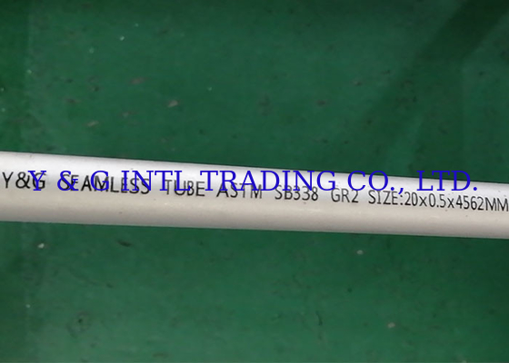 Titanium tabung bulat dipoles paduan tanpa jahitan dilas 0,1% kekotoran