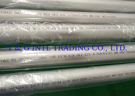 Precision Cold Rolled Titanium Alloy Tube dengan Kecemasan 1% Rendah