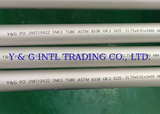 Precision Cold Rolled Titanium Alloy Tube dengan Kecemasan 1% Rendah