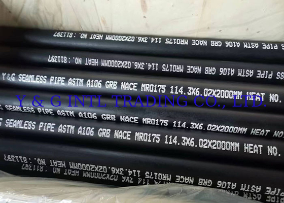 Tabung pipa baja karbon dengan ujung berujung pada ASTM A53 ASTM A106