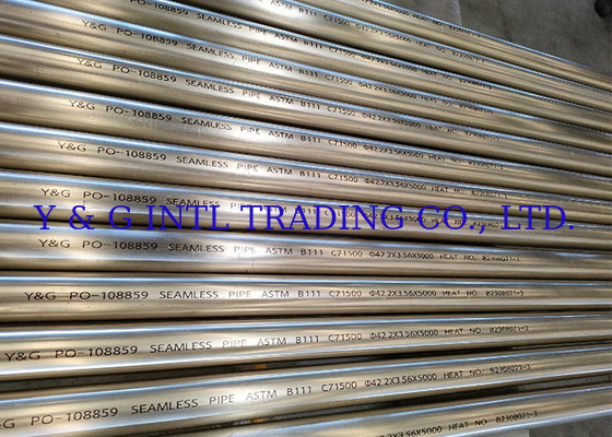 ASTM B75 Standard Copper Alloy Pipe Cold Rolled Disesuaikan