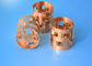 Copper Pall Ring Packing 12-120mm Diameter Untuk Menara Distilasi